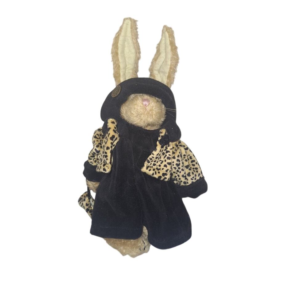 Vintage‎ Boyds Emily Babbit Rabbit Collectible Leopard Wrap Black Dress Gift